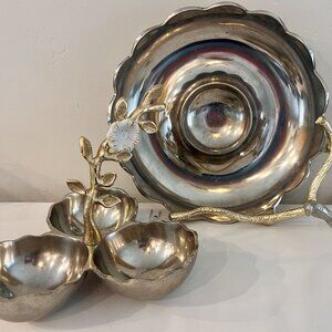 Beautifully Detailed Silver-Plated Serving Dishes